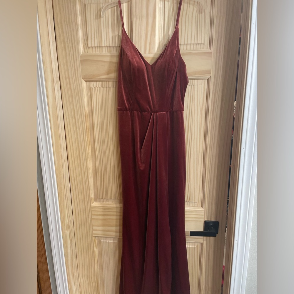 Revelry Velvet Dress Romantic Rose Maxi Formal Size 4